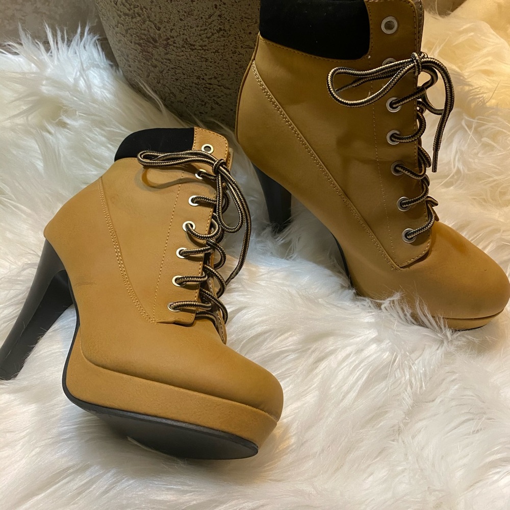 Top Moda healed work boot - Picture 5 of 5